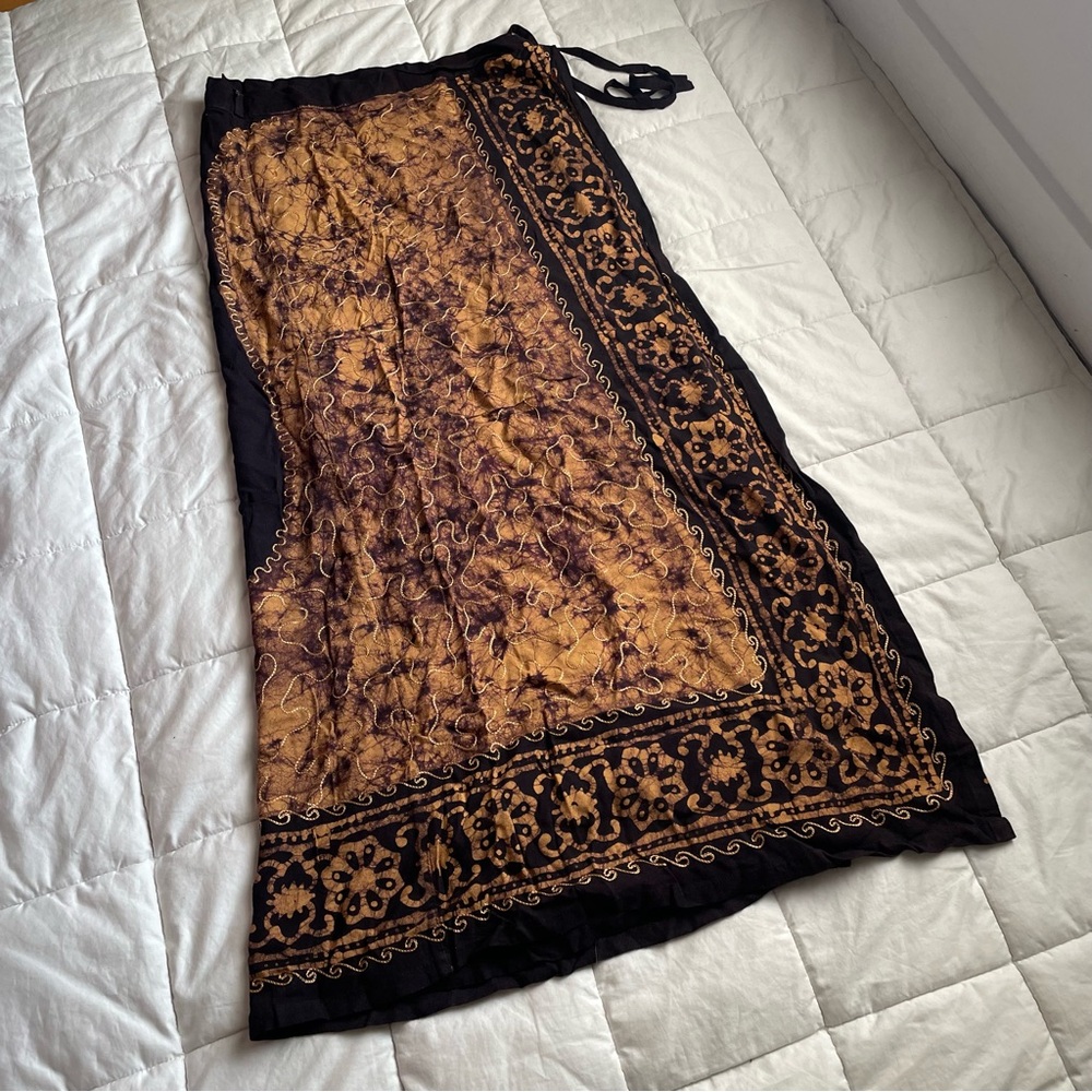 Vintage Flowy Boho Wrap Skirt Women’s Small to Medium